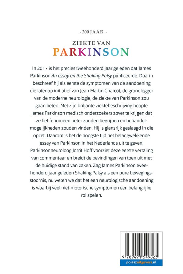 200 Jaar Ziekte Van Parkinson - Poiesz Uitgevers